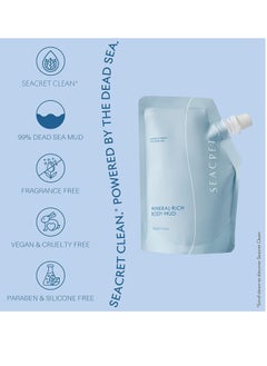 Seacret SEACRET Dead Sea Mud - Mineral Rich Body Mud Treatment (Concentration of 99%) Removes Excess Oil and Dead Skin Cells (10.6 oz.)  - Image 3