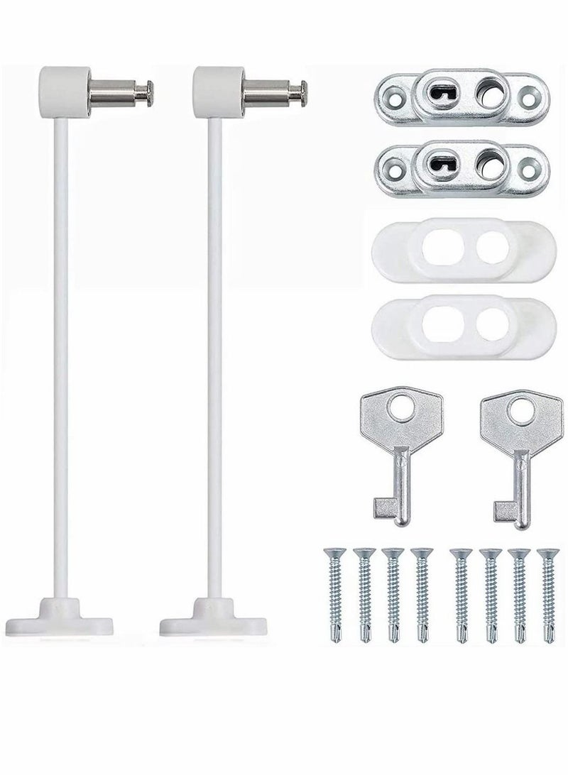 2 Pack Window Door Restrictor Child Baby Safety Security Lock Cable Wire with Self Drilling Screws and Keys for Home Public and Commercial Applications
