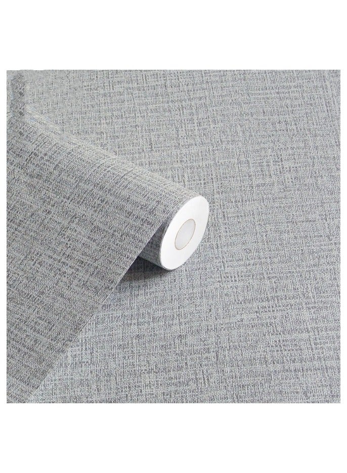 آنا ورق جدران ذاتي اللصق بملمس سميك رمادي داكن 40 سم × 5 م - Image 1