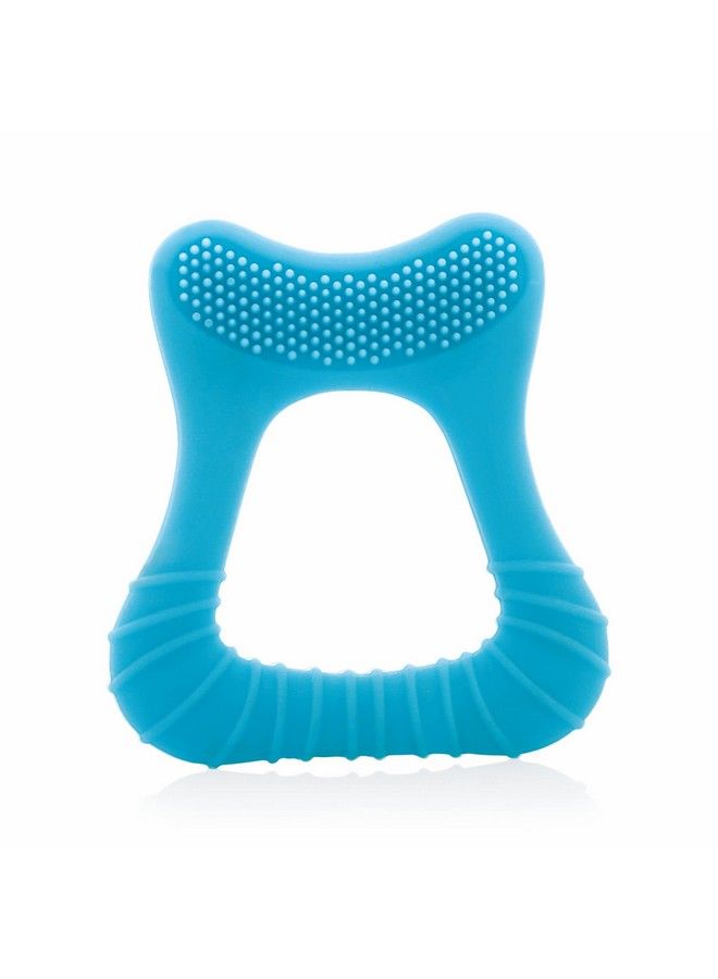 Beebaby Tooth Shape Silicone Teether For 3+ Months With Soft Bristles & Carry Case Bpa Free Teething Toy For Babies With Textured Surface For Soothing Gums. 100% Food Grade (Toothblue) - Image 2