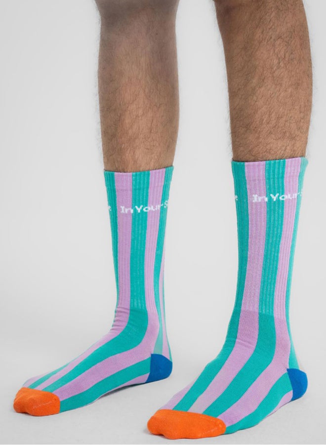 Stripped Neck Socks