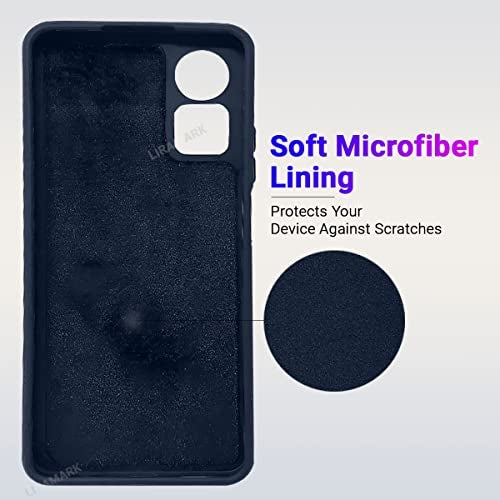 LIRAMARK Silicone Soft Back Cover Case for Oppo A17 (Blue) - Image 3