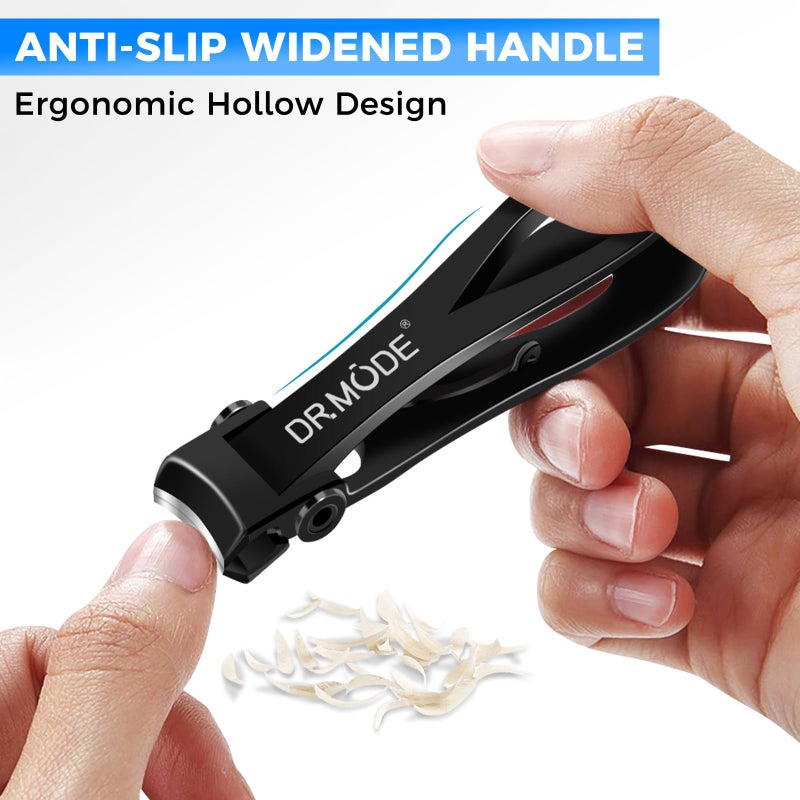 DRMODE Nail Clippers for Men Thick Nails, Heavy Duty Toenail Clippers for Seniors Thick Toenails with 16MM Wide Jaw, Sharp Stainless Steel Large Finger Nail Clippers Adult Cutter Trimmer with File - Image 5