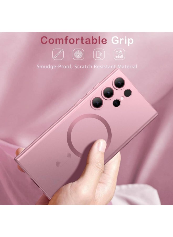 راكسوم غطاء حماية مغناطيسي رفيع لهاتف سامسونج جالاكسي S23 ألترا متوافق مع MagSafe - غطاء حماية مغناطيسي رفيع لهاتف سامسونج جالاكسي S23 ألترا بشاشة 6.8 بوصة | يدعم الشحن اللاسلكي | غطاء خفيف الوزن ومقاوم للصدمات - Image 3