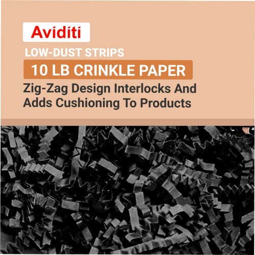 AVIDITI Crinkle Cut Paper Shred Filler 10 lb Case Shredded for Box Package Stuffing Bag Packing Gift Wrapping Basket Shreds Confetti Holidays Crafts and Decoration Black - Image 5