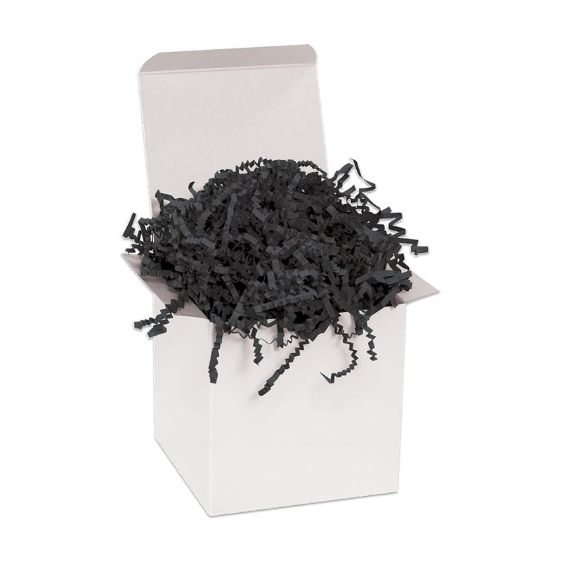 AVIDITI Crinkle Cut Paper Shred Filler 10 lb Case Shredded for Box Package Stuffing Bag Packing Gift Wrapping Basket Shreds Confetti Holidays Crafts and Decoration Black - Image 3