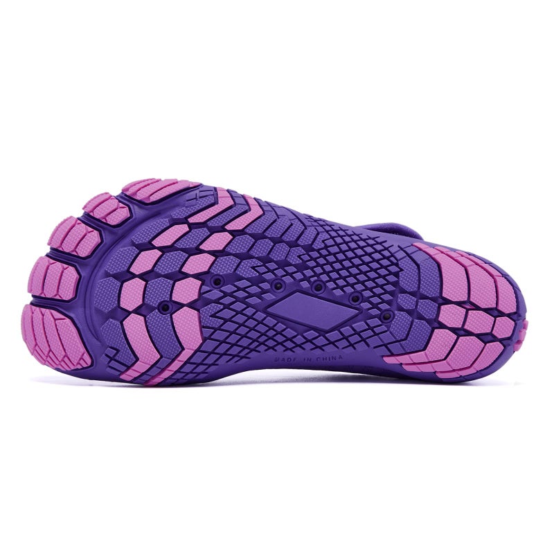 Racqua Kids Water Shoes Girls Quick Dry Lightweight Sport Beach Aqua Shoes Barefoot Outdoor Swim Pool Walking Boating Surfing Shoes Big Kid Purple 4 - Image 4