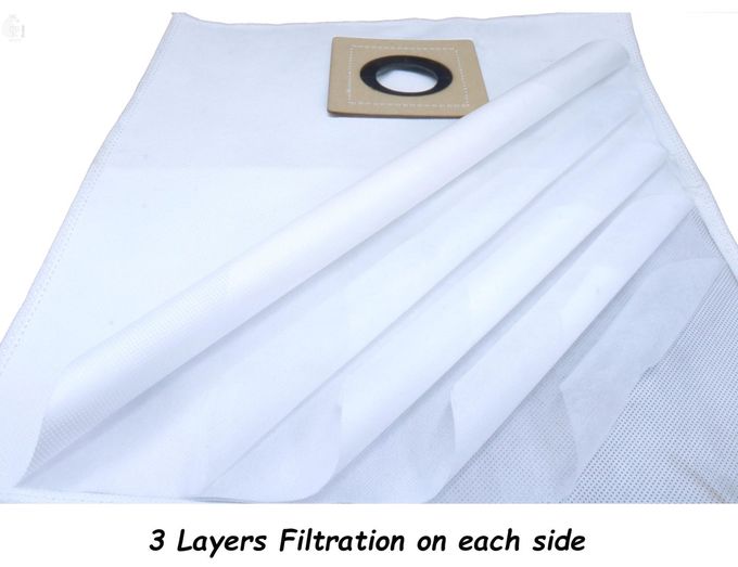 RODAK Set of 2 Dust Bags Compatible with Euroclean Ultimo, Tear Resistant, 3-Ply Dust Bags Provides an Advanced Filtration on Micro-Level Compared to 2 Ply Paper Filters - Image 2