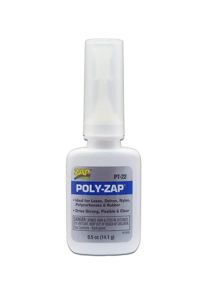 Zapf Creation Poly-Zap Adhesive, 1/2 oz - Versatile and Quick Setting for Various Materials - Image 1