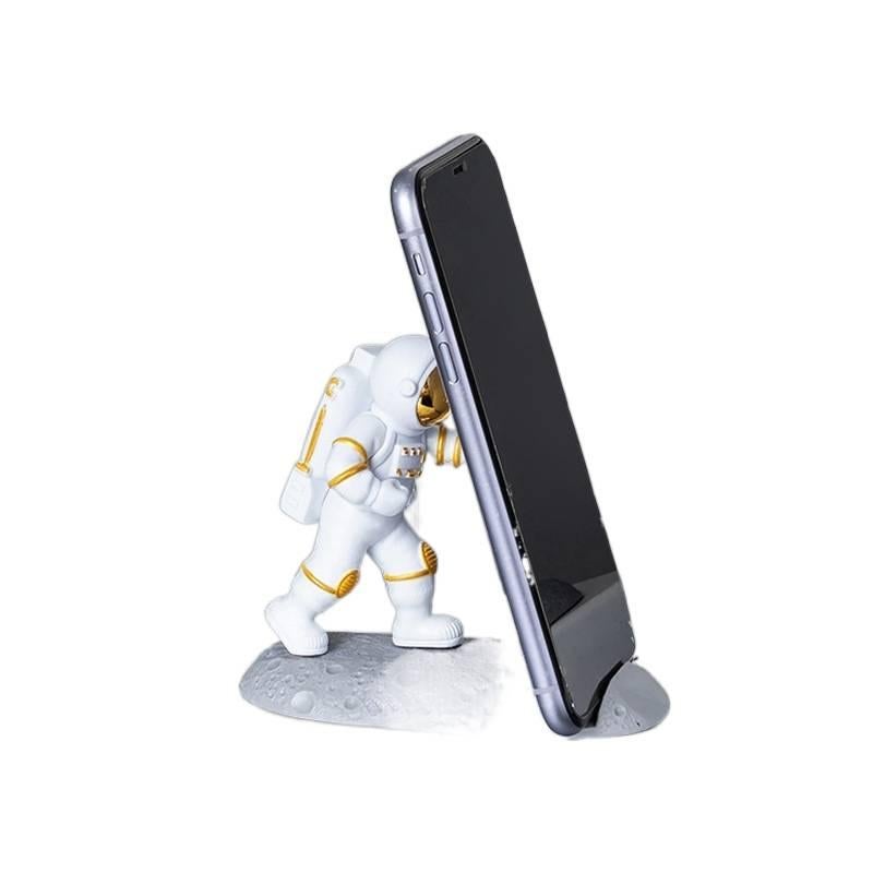 Phone Holder Astronaut Desktop for Broad Compatibility Black finish with Lightweight Carry - Image 4