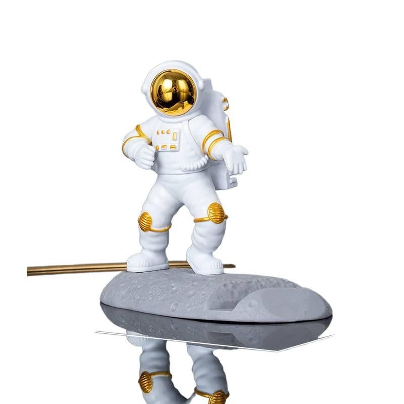 Phone Holder Astronaut Desktop for Broad Compatibility Black finish with Lightweight Carry - Image 1