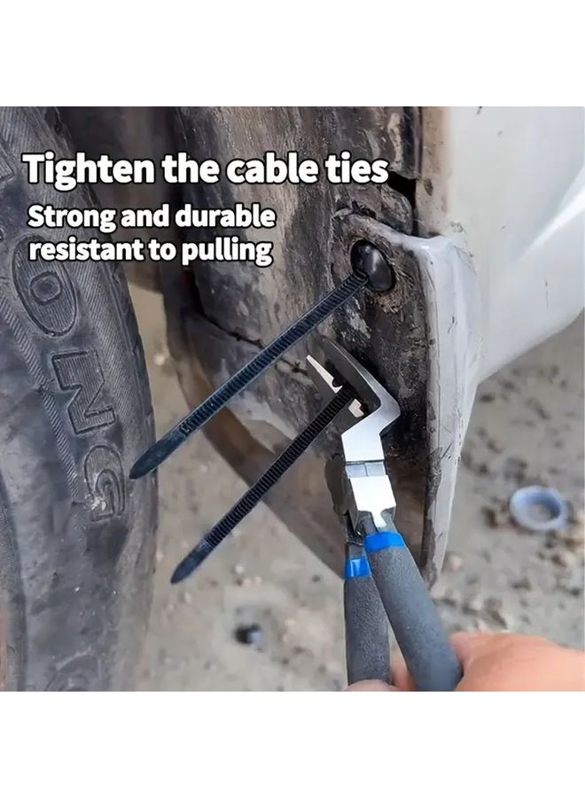 200pcs Heavy Duty Nylon Plastic Cable Ties Black Multifunctional Fasteners For Cable Management - Image 4