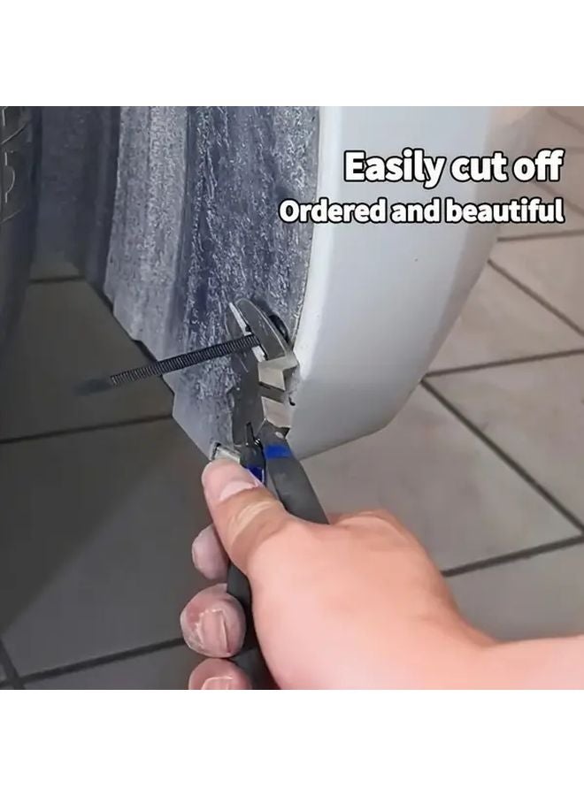 200pcs Heavy Duty Nylon Plastic Cable Ties Black Multifunctional Fasteners For Cable Management - Image 5