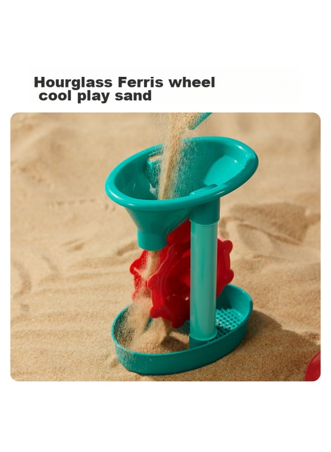 Dimoarch Children's Beach Toys Sand Digging Tools Set Of 20 Summer Outdoor Seaside Sand Play Water Toys Beach Bucket Sand Clock Shovel Beach Car Birthday Gift - Image 2