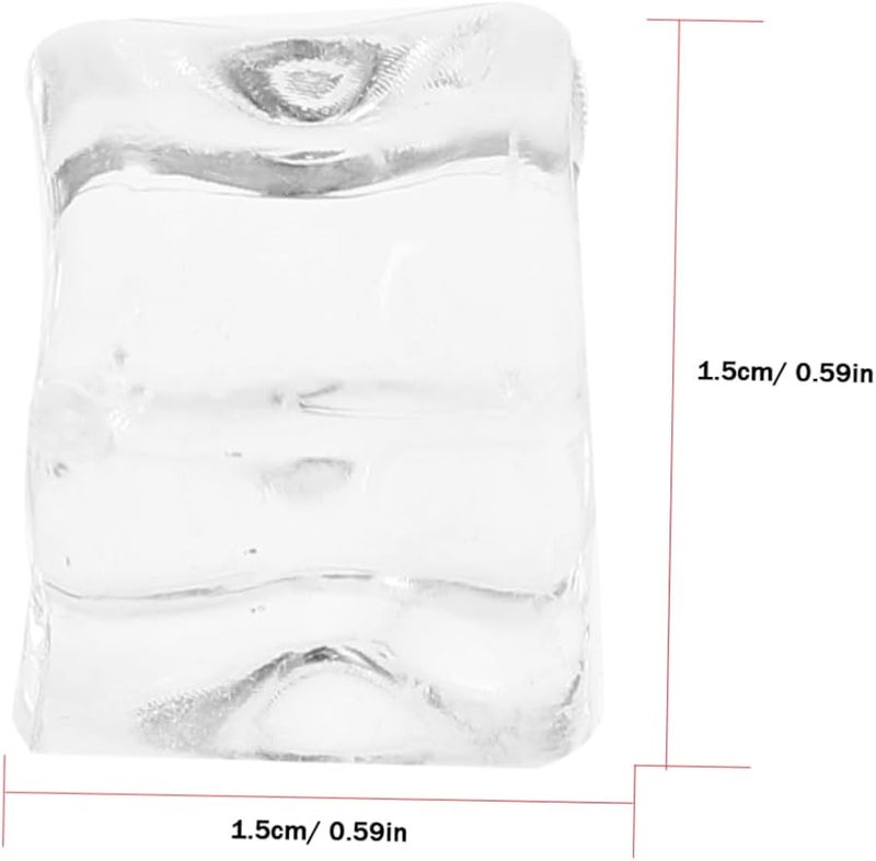 Reusable Plastic Fake Ice Cubes 200PCS Clear Crystal Props For Drinks Photography Decor - Image 3