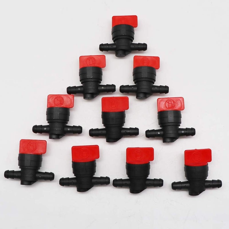 kipa 1/4" In Line Fuel Gas Filter Shut Cut Off Valve Clamp For 494768 697947 698183 John Deere AM36141 AM107340 49019-7001 lawn mower Pack-10 - Image 5