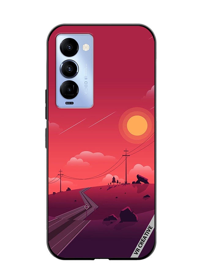 Protective Case Cover For Tecno Camon 18/18 P Nature Design Multicolour
