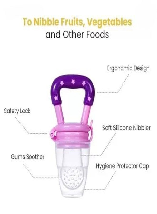 KALRA MAGIC® Baby Feeding & Hygiene Combo Set – Spoon Feeder Bottle, Teether, Fruit Feeder, Bib & Finger Brush | Safe, Easy & Hygienic Essentials for Newborns, Infants & Toddlers (Multiple Variants) (BABY-CARE-COMBO-3IN1-005) - Image 4