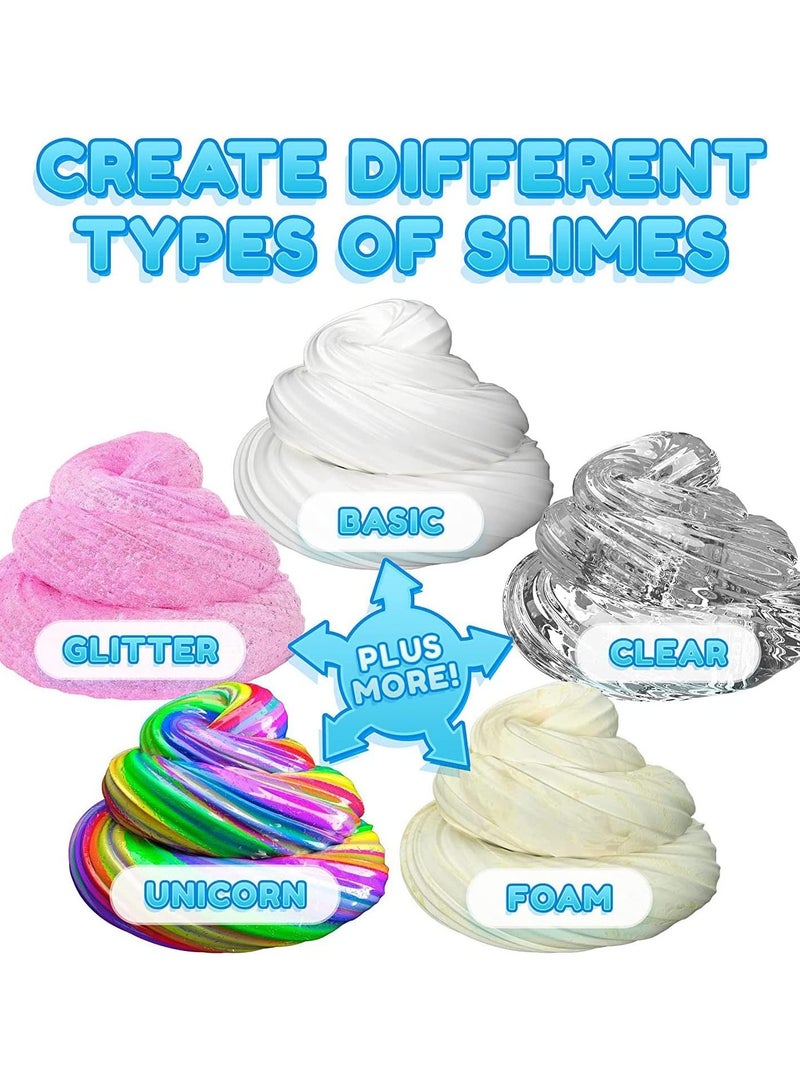 FLYHSO Slime Making Kit for Girls Boys - Diy Slime Toys Gifts for Kids Fluffy Cloud Foam Squish Glitter Slime Making Kits with with Unicorn Charms Slime Kits for Girls and Boys 6 year+ - Image 5