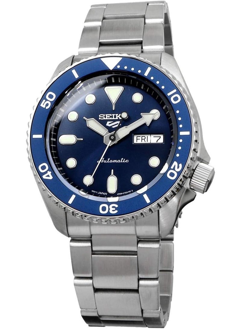 Seiko 5 Sports SRPD51K Automatic Men's Watch | Blue Dial Stainless Steel Sports Timepiece - Image 2