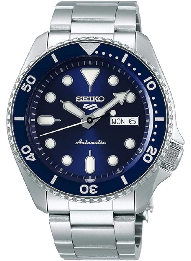 Seiko 5 Sports SRPD51K Automatic Men's Watch | Blue Dial Stainless Steel Sports Timepiece - Image 1