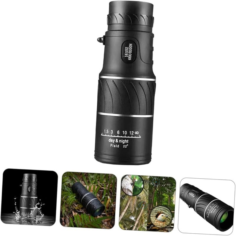 High Magnification 16x52 Monocular Telescope Waterproof Compact Handheld For Adults Outdoor Viewing - Image 3