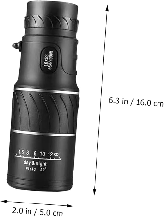 High Magnification 16x52 Monocular Telescope Waterproof Compact Handheld For Adults Outdoor Viewing - Image 4