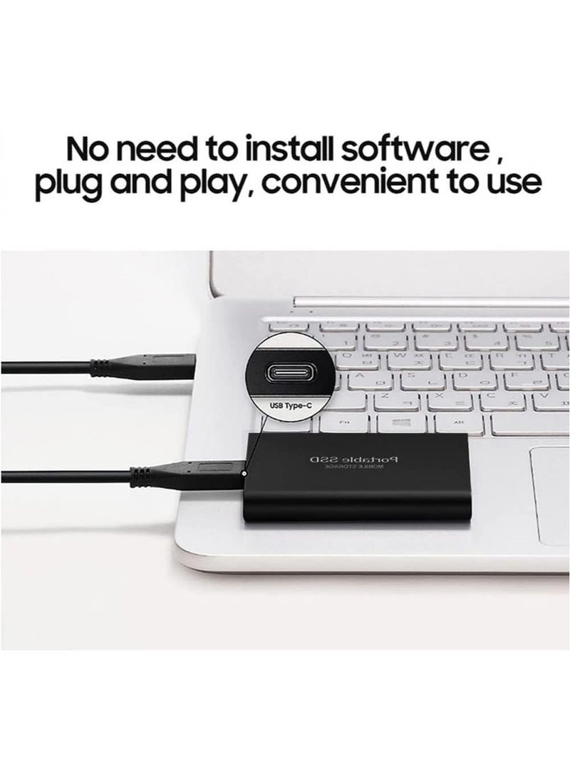 Generic - External Hard Drive 6TB, External SSD Hard Drives, Portable Solid State Data Storage Drive, Computer Backup Drive with USB 3.0 Type-C Support for PC Desktops Laptop Compatible with XS Windows - Image 1