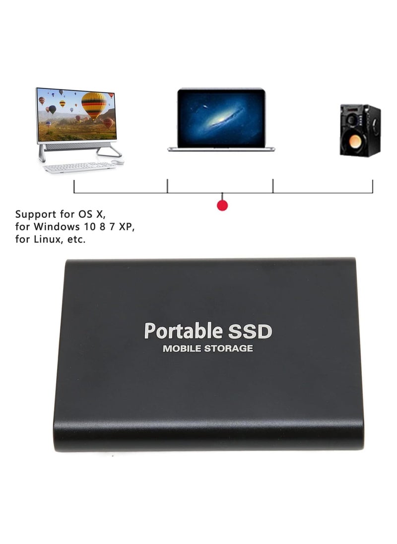 Generic - External Hard Drive 6TB, External SSD Hard Drives, Portable Solid State Data Storage Drive, Computer Backup Drive with USB 3.0 Type-C Support for PC Desktops Laptop Compatible with XS Windows - Image 1