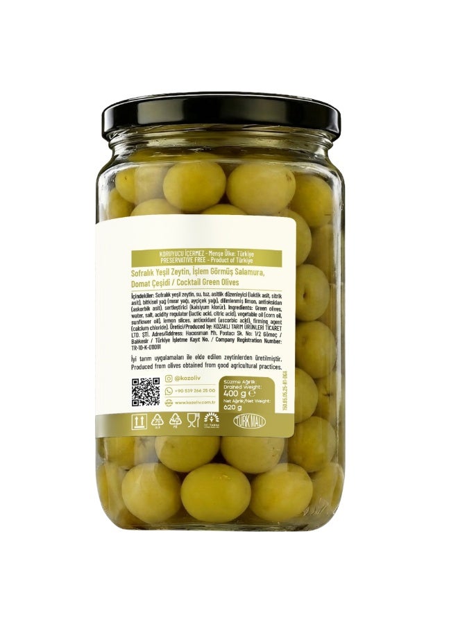 Kozoliv Coctail Premium Turkish Green Olives 400 gr - Image 2