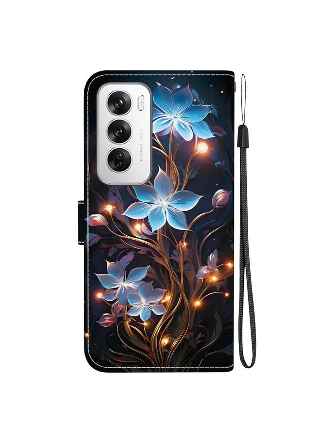 اس-توب جراب هاتف OPPO Reno12 5G Global Crystal Texture ملون من الجلد - Image 3