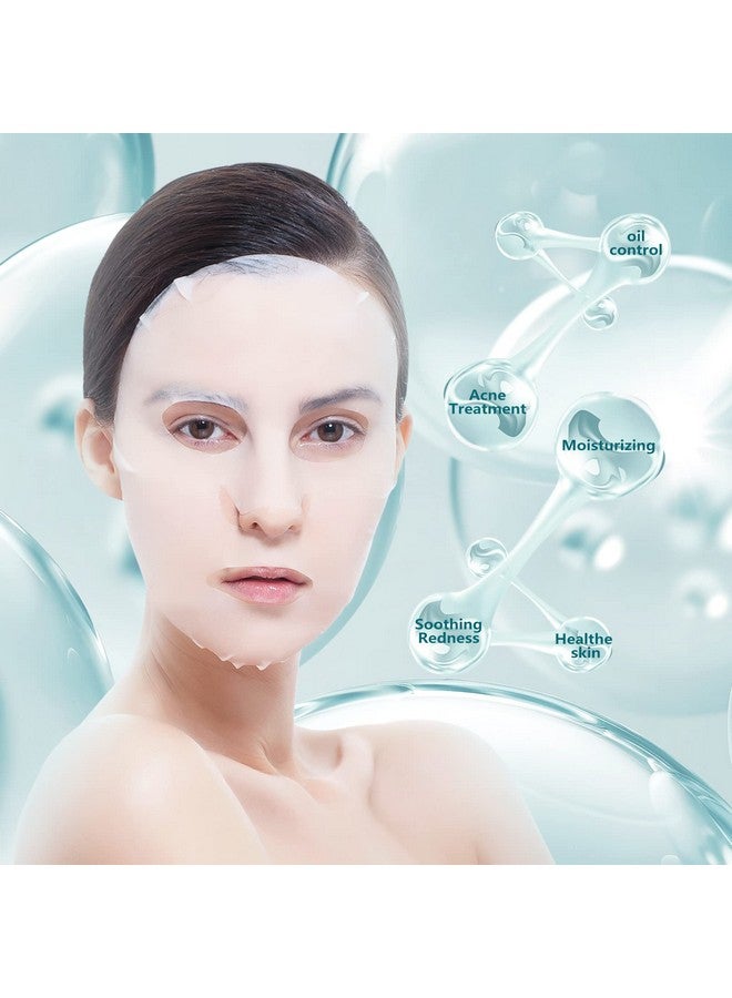 YAFUSIPE Facial Mask Anti Acne Face Masks Skin Care, Sheet Masks With Salicylic Acid Sheet For Acne Prone Hydrating Moisturizing Skincare for Scar Breakouts Pimple Beauty Oil Control Redness 10 Sheets - Image 4