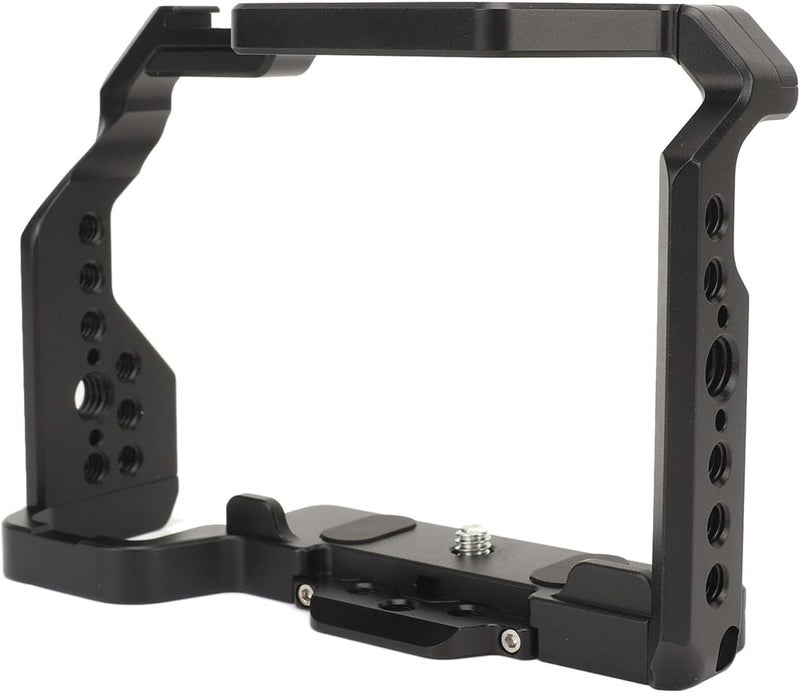 Camera Cage for Z50 Aluminum Alloy Protective Video Rig with 1/4 3/8 Inch Threaded Hole Cold Shoe Mount - Durable Construction, Versatile Mounting Options, Ideal for Outdoor - Image 4
