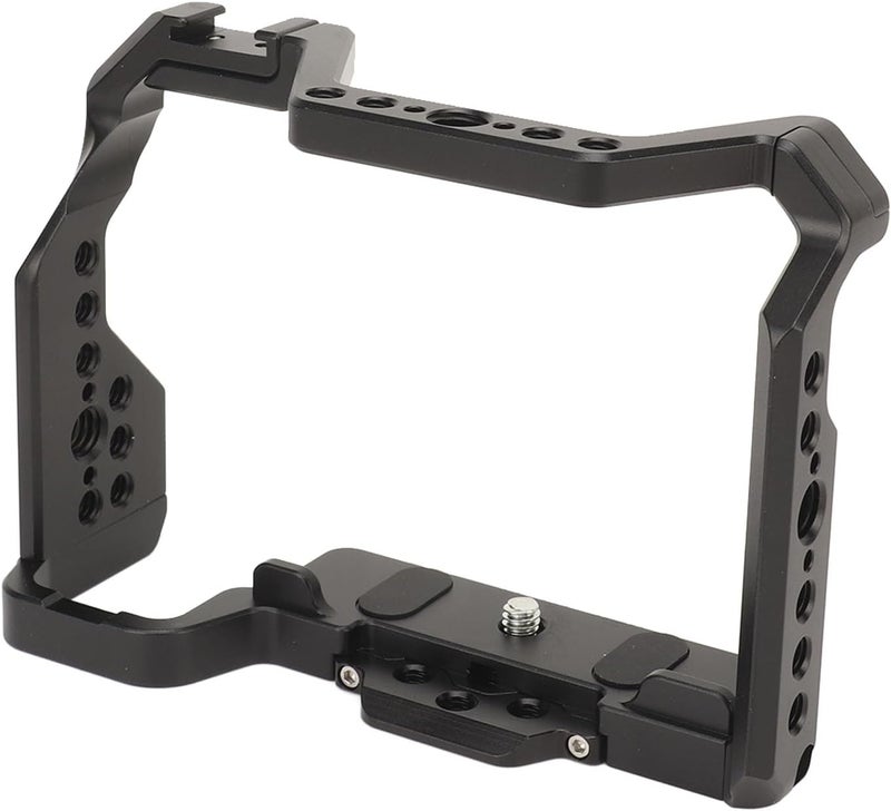 Camera Cage for Z50 Aluminum Alloy Protective Video Rig with 1/4 3/8 Inch Threaded Hole Cold Shoe Mount - Durable Construction, Versatile Mounting Options, Ideal for Outdoor - Image 3