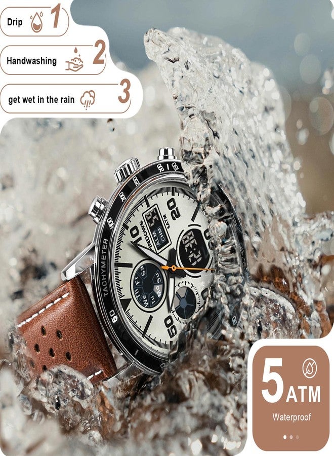 PINDOWS Mens Watches, Men's Military Digital Watches Analog Quartz Waterproof Watch Sport Tactical Multifunction Heavy Duty Outdoor Watches for Men - Image 4