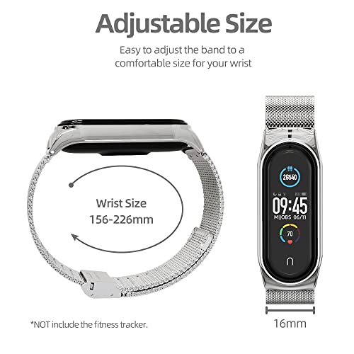 MIJOBS Strap for Xiaomi Mi Band 5 Mi Band 6 Mi Band 7 Breathable Replacement Strap for Band 4/Mi Band 3 Smartwatch Straps Wristband Bracelet for Women Men - Image 5