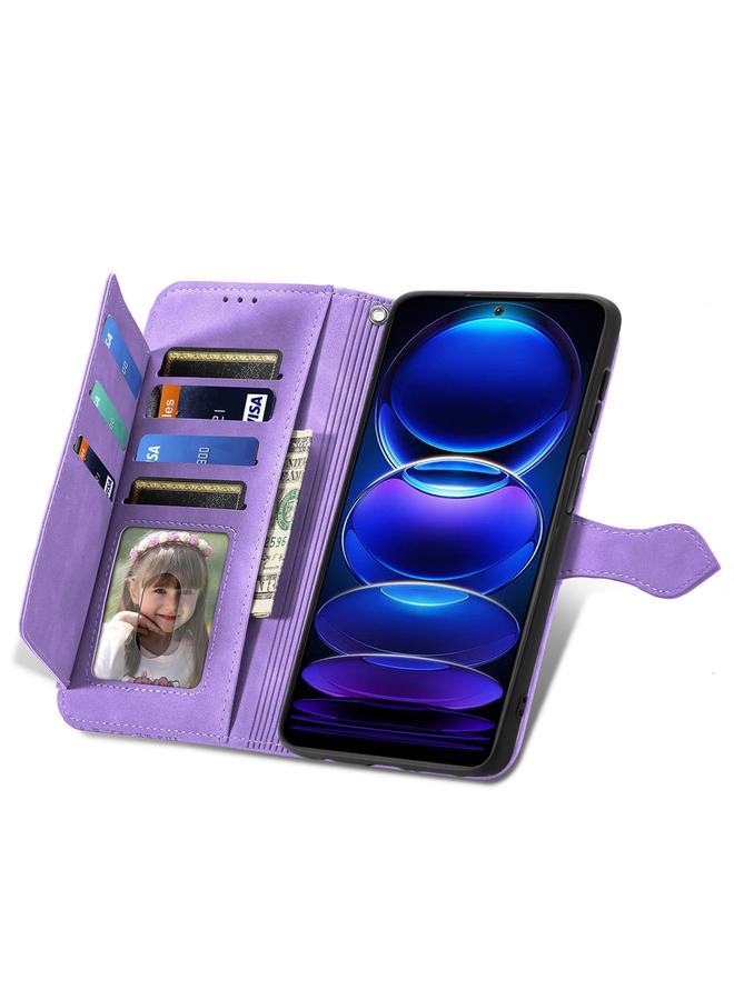 زبون جراب هاتف HMD Skyline من الجلد بسحاب منقوش عليه زهور - Image 4