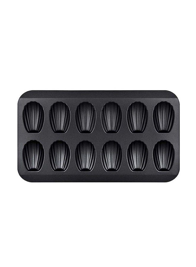 2 Pack 12-Cavity Madeleine Pan Nonstick Shell Shape Baking Mold for Baking - Image 2