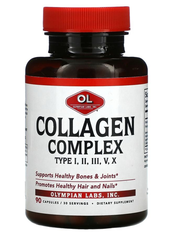 Olympian Labs Collagen Complex Type I II III V X 90 Capsules