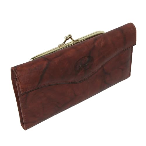 Buxton Heiress Organizer Clutch, Mahogany, One Size - Image 1