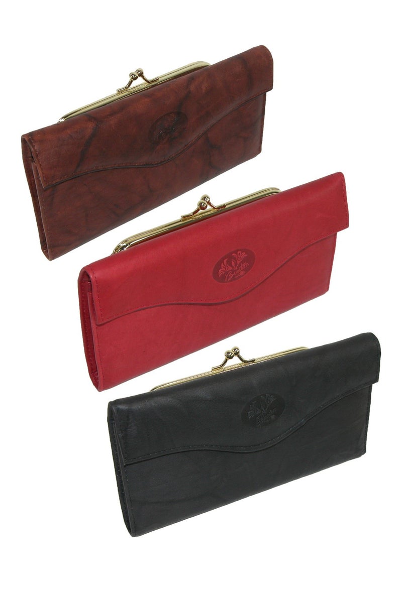Buxton Heiress Organizer Clutch, Mahogany, One Size - Image 4