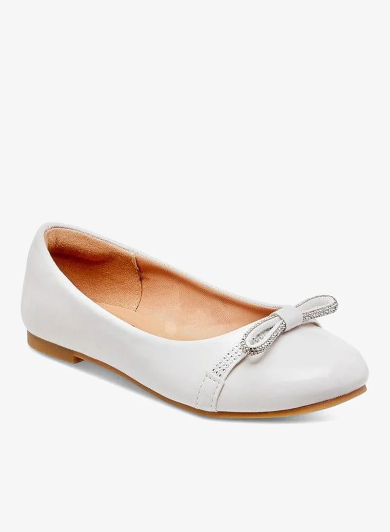 Bow Embellished Ballerina Shoes