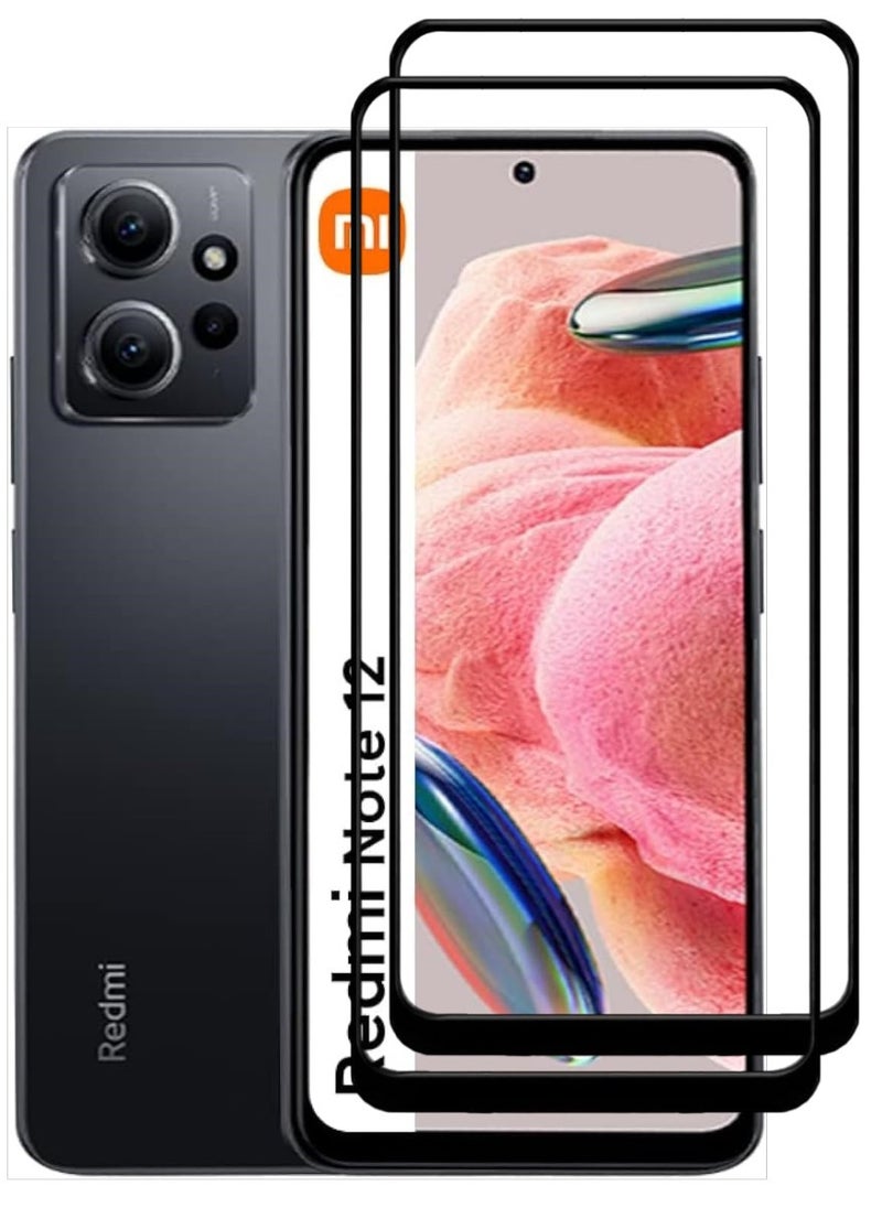 ACLIX 2 Pieces Antistatic ESD Dustproof Premium Quality High Definition Tempered Glass Screen Protector Designed For Xiaomi Redmi Note 12 4G - Image 1