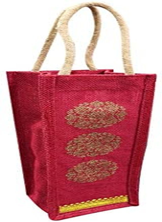 Dasvilla Jute Bottle Carry Bag, Set of 2, 1.5 litres, Multicolour, Combo of Jute Carry Bag for Bottle (Design-9) - Image 3