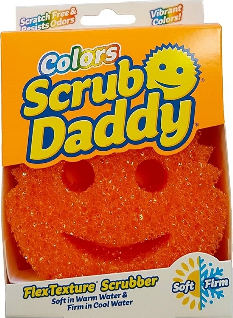 Scrub Daddy Flextexture Scrubbing Sponge Orange - Image 1