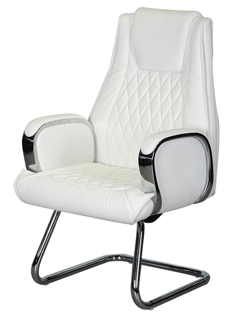 HUIMEI Huimei 1202-C Office Visitor Chair White Color  - Image 1
