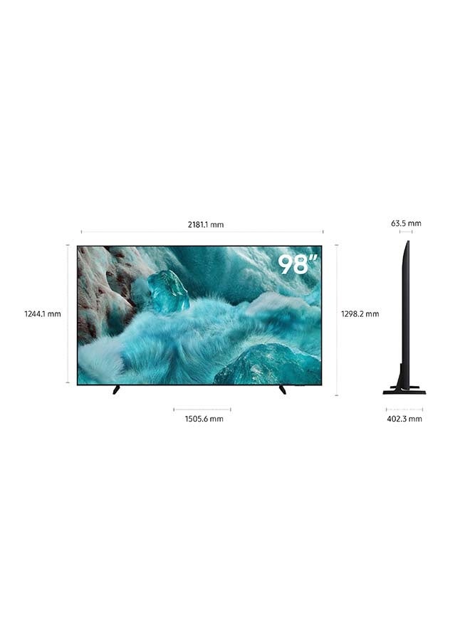 سامسونج تلفاز QLED بحجم 98 بوصة، Q7F، 4K، معالج Q4 AI، 100% حجم اللون مع النقاط الكمومية، أمان Samsung Knox، محتوى مجاني لا نهائي، تلفاز ذكي Samsung Vision AI - Image 3
