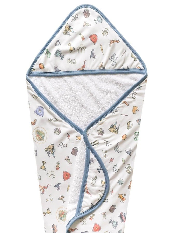 Copper Pearl منشفة استحمام مغطاة من النحاس اللؤلؤي - منشفة أطفال مصنوعة من قماش محبوك/تيري مع غطاء، جيوب، وتصاميم رائعة - مثالية كهدية وجعل وقت الاستحمام ممتع - منشفة استحمام للأطفال، عالم السحر™ - Image 1