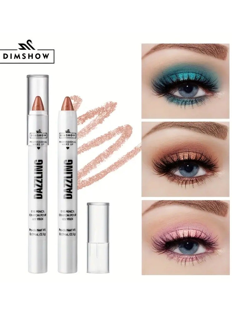 Vibrant Pearl Glitter Eyeshadow Pen - Liner & Shadow Combinations - Waterproof, Sweat-Proof, Smudge-Proof, Brightening Highlighter for Music Festivals, Under Crease, Eyelid Application #11