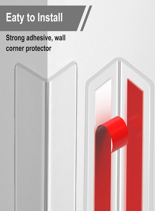 AGHITG Clear Corner Guards for Walls,36 Inch Length Wall Corner Protector,Corner Guard for Edge Protect,Plastic Corner Protectors for Walls Prevent Scratch,Easy to Install,4PCS - Image 2